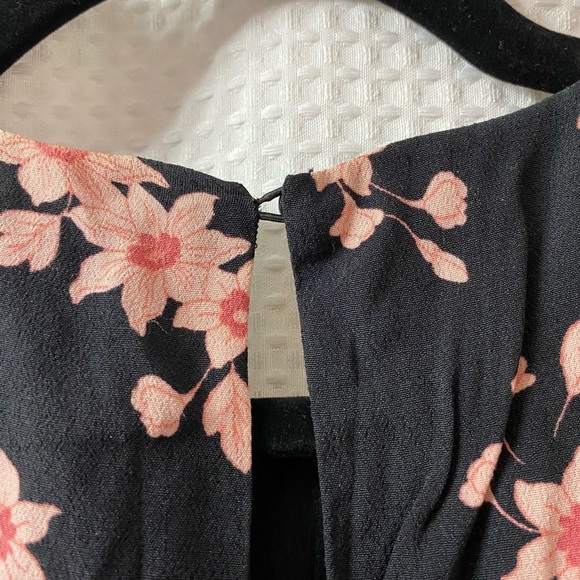 LOFT Floral Smocked Back Dress - Picture 6 of 8